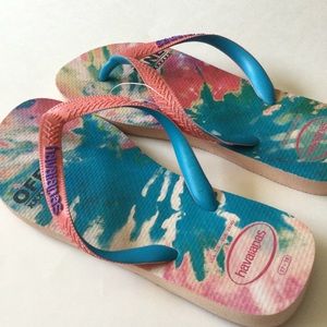 HAVAIANAS WOMENS FLIP FLOPS ‘OFF LINE’ SIZE 7/8 (37-38) NWOT